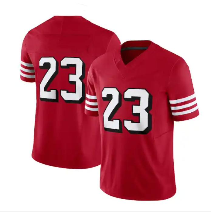 Improvment Sports New Top Embroidered American Stitched Football Jersey Support Personal Customization Customized Embroidered Logos